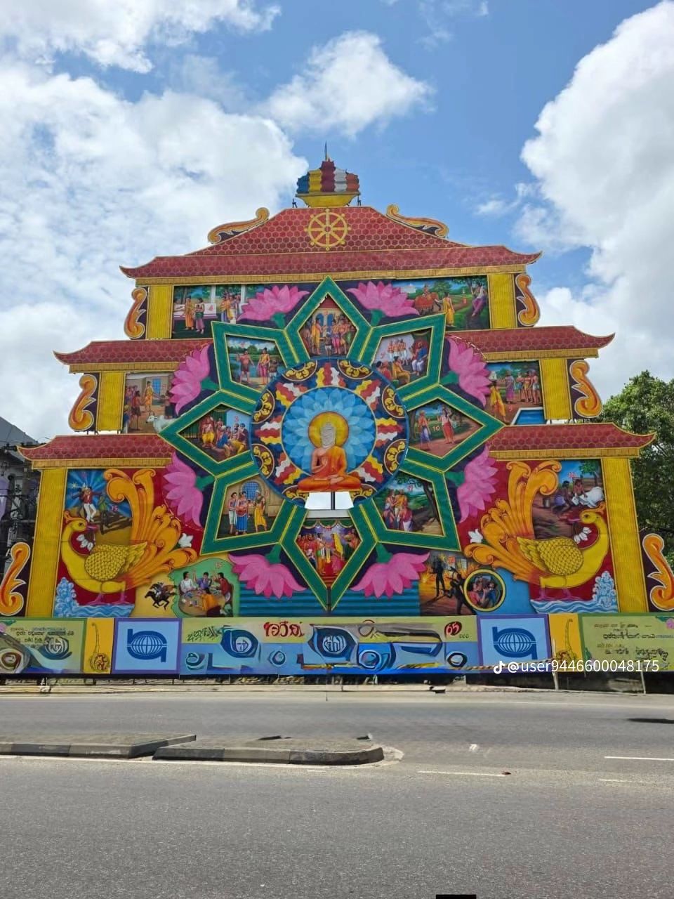Ancient temple and heritage sites during Vesak