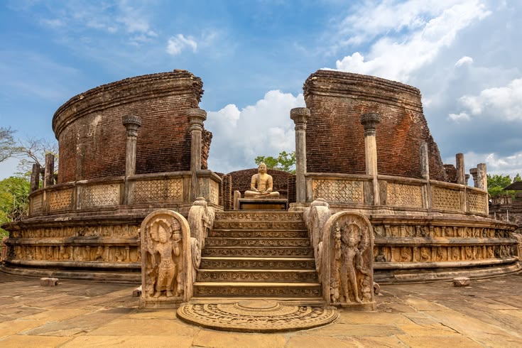 Sacred cultural sites during Poson in June