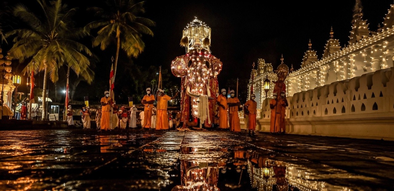 Kandy Esala Perahera procession in August
